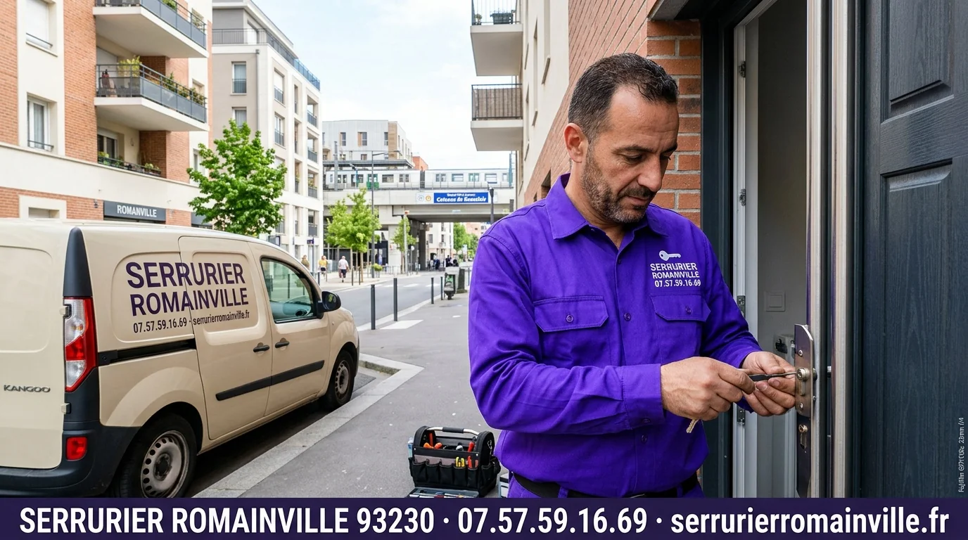 Serrurier Romainville en intervention - artisan local 93230